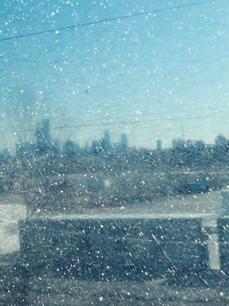 Matthias Maier | New Jersey through cracked train windows