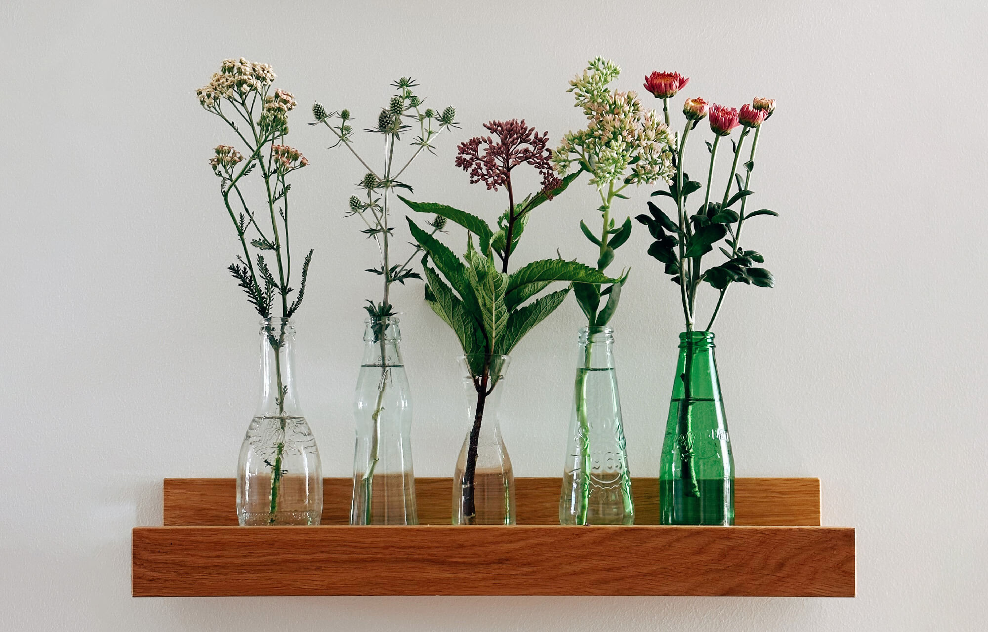 Matthias Maier | Stories | Single flowers in small bottles