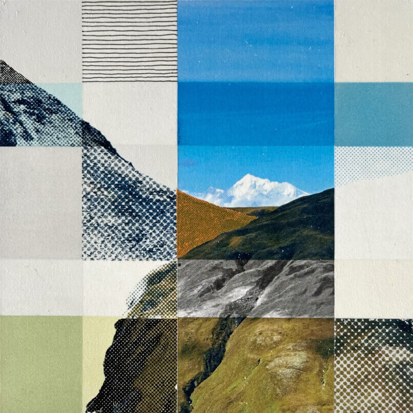 Matthias Maier | Paintings | Alpine Landscape - Mont Blanc (small)