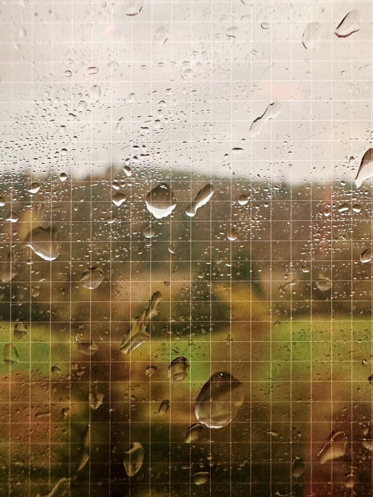 Matthias Maier | Swiss Landscape through rainy train windows