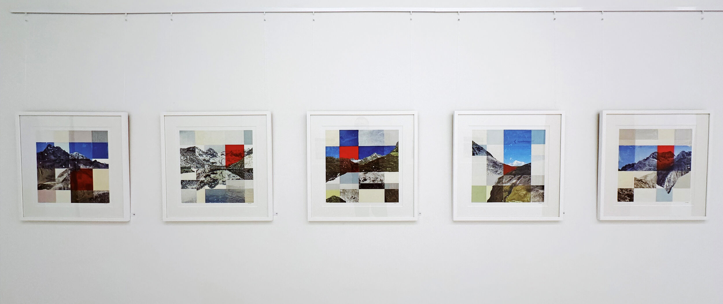 Matthias Maier | Stories | Week 21 | Hung paintings on my exhibition in Laufen
