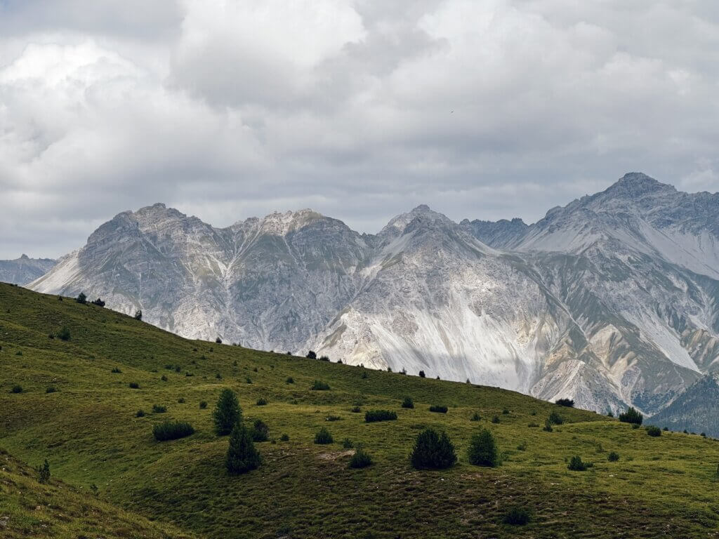 Matthias Maier | Sunlit mountain range