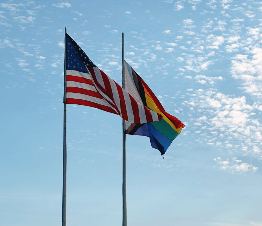 Matthias Maier | Stories | Week 40 2024 | American and rainbow flag