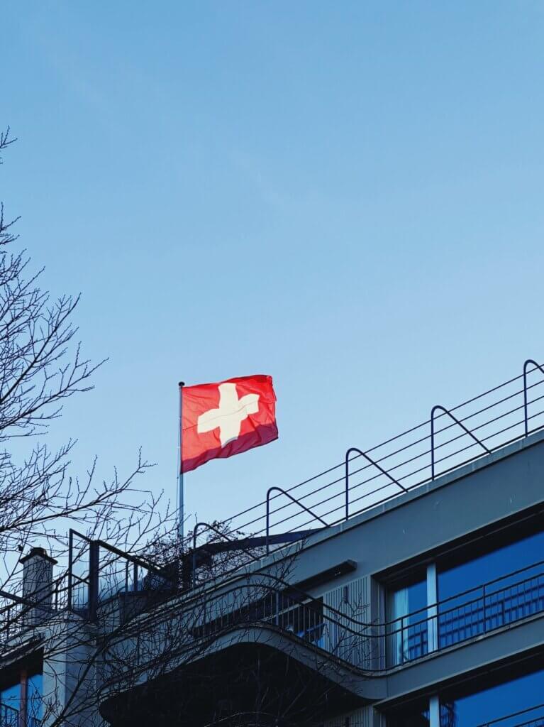 Matthias Maier | Sunlit Swiss flag