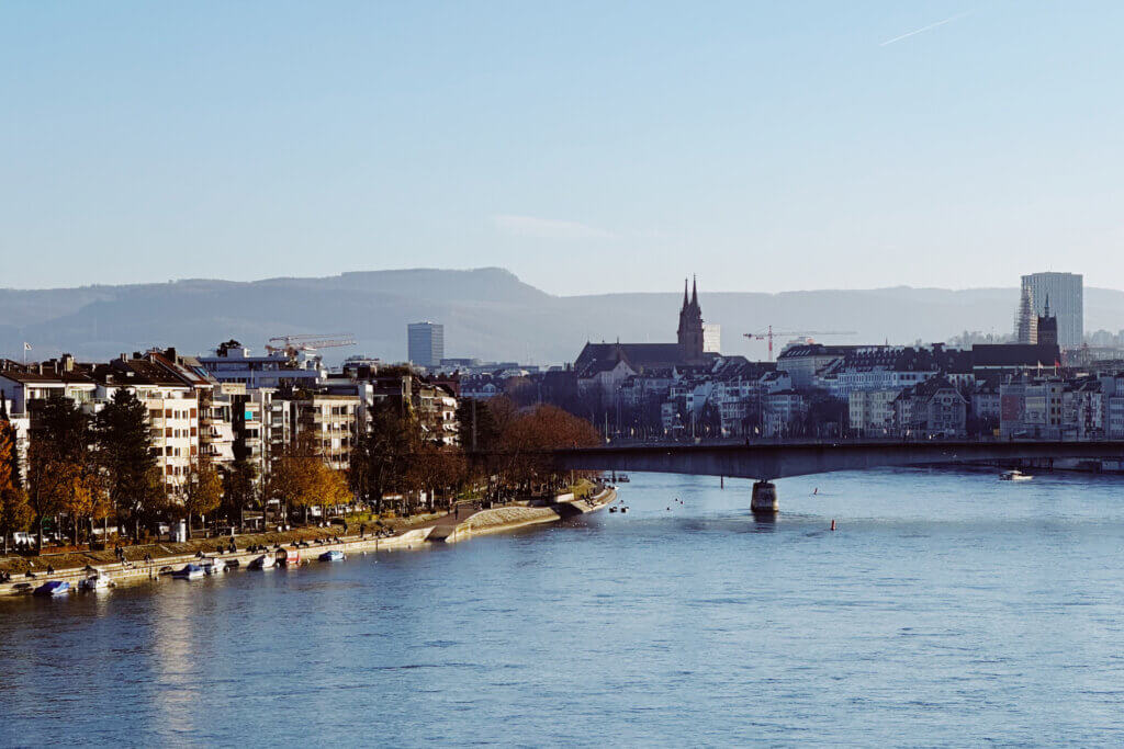 Matthias Maier | Stories | Week 48 2024 | View from Dreirosen Bridge to the cathedral of Basel