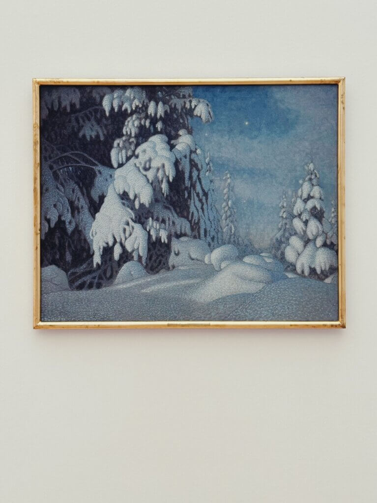 Matthias Maier | Winter moonlight by Gustaf Fjæstad